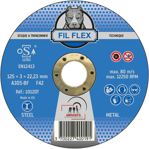 DISQUE TRONC MET 125X3.0